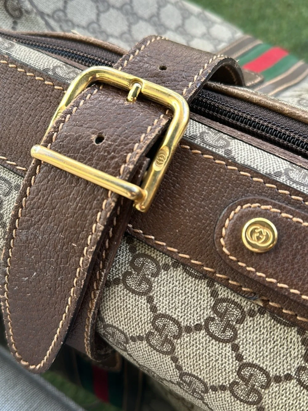 Gucci GG Canvas Suitcase – Rare Vintage Travel Icon | Made in Italy